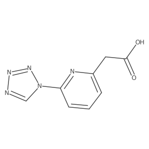 [6-(1H-tetrazol-1-yl) pyridin-2-yl]acetic acid Structure