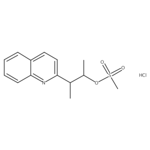 3-(Quinolin-2-yl)butan-2-yl methanesulfonate hydrochloride结构式