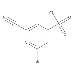 2-Bromo-6-cyanopyridine-4-sulfonyl chloride结构式