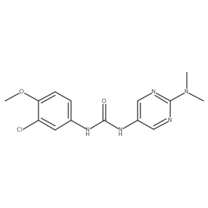 1-(3-Chloro-4-methoxyphenyl)-3-[2-(dimethylamino)pyrimidin-5-yl]urea结构式