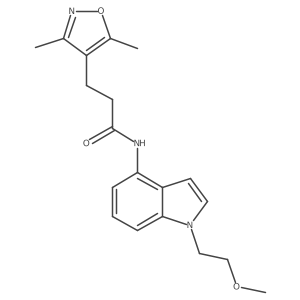 3-(3,5-dimethyl-1,2-oxazol-4-yl)-N-[1-(2-methoxyethyl)-1H-indol-4-yl]propanamide Structure