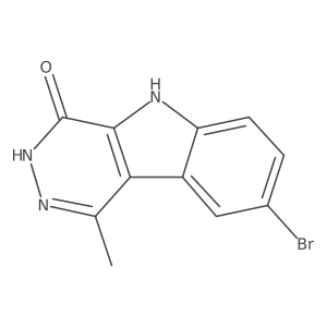 8-Bromo-1-methyl-3H-pyridazino[4,5-b]indol-4(5H)-one Structure