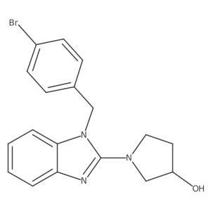 (R)-1-(1-(4-bromobenzyl)-1H-benzo[d]imidazol-2-yl)pyrrolidin-3-ol Structure