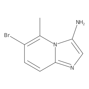 3-Amino-6-bromo-5-methylimidazo[1,2-a]pyridine Structure