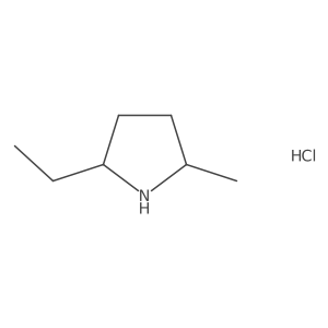 2-Ethyl-5-methylpyrrolidine hydrochloride结构式