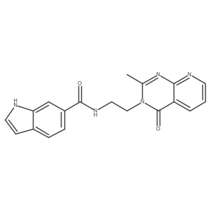 N-[2-(2-methyl-4-oxopyrido[2,3-d]pyrimidin-3(4H)-yl)ethyl]-1H-indole-6-carboxamide Structure