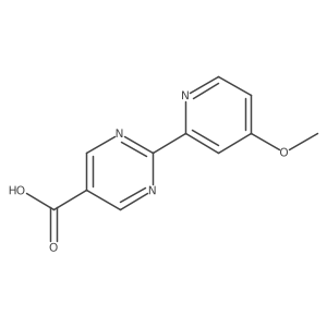 2-(4-Methoxypyridin-2-YL)pyrimidine-5-carboxylic acid结构式