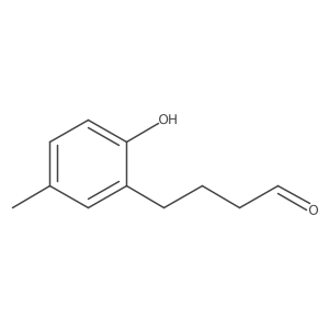 4-(2-Hydroxy-5-methylphenyl)butanal结构式