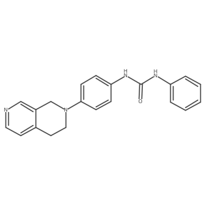 1-[4-(3,4-dihydro-2,7-naphthyridin-2(1H)-yl)phenyl]-3-phenylurea Structure