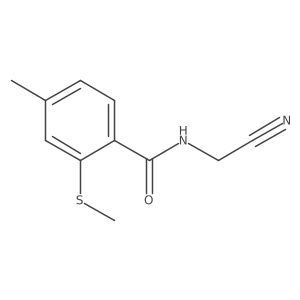 N-(Cyanomethyl)-4-methyl-2-methylsulfanylbenzamide结构式