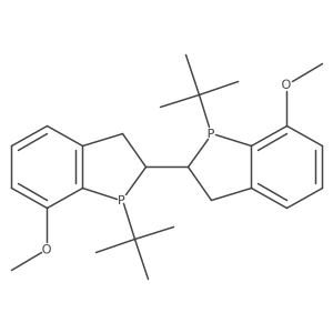 (1S,1'S,2R,2'R)-1,1'-Di-tert-butyl-7,7'-dimethoxy-2,2',3,3'-tetrahydro-1H,1'H-2,2'-biphosphindole结构式