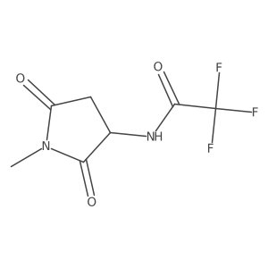 2,2,2-trifluoro-N-(1-methyl-2,5-dioxopyrrolidin-3-yl)acetamide Structure