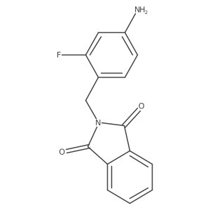 2-(4-Amino-2-fluorobenzyl)isoindoline-1,3-dione结构式