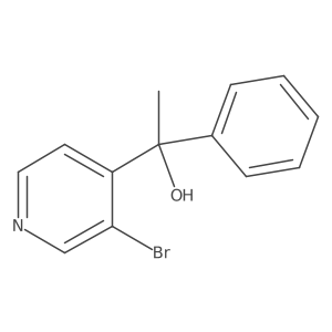 3-Bromo-I+/--methyl-I+/--phenyl-4-pyridinemethanol Structure
