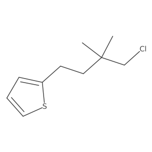 2-(4-Chloro-3,3-dimethylbutyl)thiophene结构式