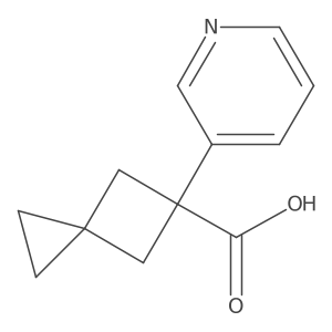 5-(Pyridin-3-yl)spiro[2.3]hexane-5-carboxylic acid Structure