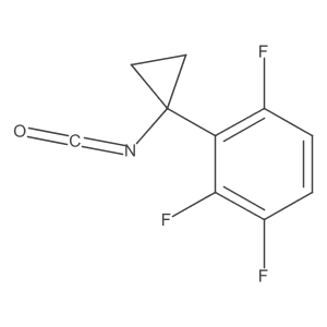 1,2,4-Trifluoro-3-(1-isocyanatocyclopropyl)benzene结构式