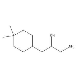 1-Amino-3-(4,4-dimethylcyclohexyl)propan-2-ol结构式