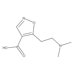 5-[2-(Dimethylamino)ethyl]-1,2-oxazole-4-carboxylic acid Structure