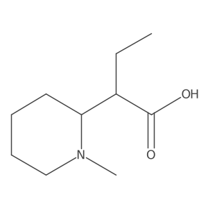 2-(1-Methylpiperidin-2-yl)butanoic acid Structure
