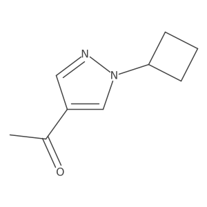 1-(1-cyclobutyl-1H-pyrazol-4-yl)ethan-1-one Structure