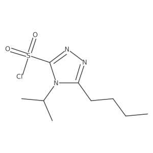 5-butyl-4-(propan-2-yl)-4H-1,2,4-triazole-3-sulfonyl chloride结构式