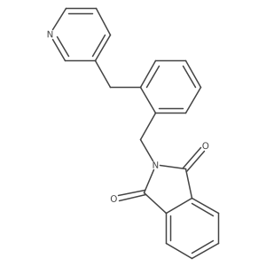 2-[[2-(3-Pyridinylmethyl)phenyl]methyl]-1H-isoindole-1,3(2H)-dione Structure