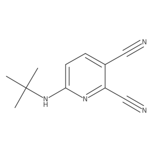 6-[(1,1-Dimethylethyl)amino]-2,3-pyridinedicarbonitrile Structure