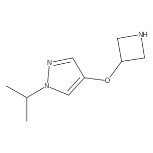 4-(Azetidin-3-yloxy)-1-(propan-2-yl)-1H-pyrazole结构式