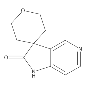 spiro[1H-pyrrolo[3,2-c]pyridine-3,4'-oxane]-2-one结构式
