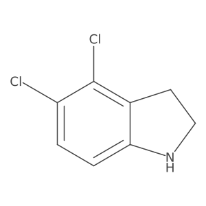 1H-Indole, 4,5-dichloro-2,3-dihydro-结构式