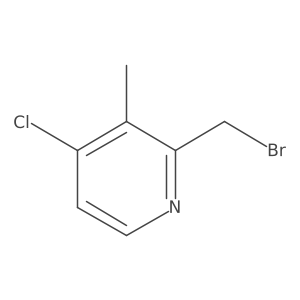 2-(Bromomethyl)-4-chloro-3-methylpyridine Structure