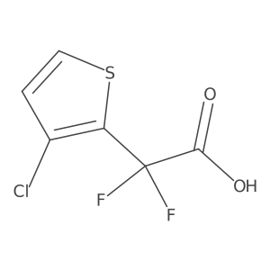 2-(3-Chlorothiophen-2-yl)-2,2-difluoroacetic acid结构式