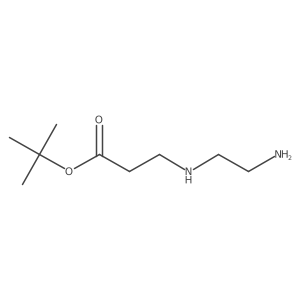 Tert-butyl 3-((2-aminoethyl)amino)propanoate结构式
