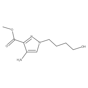 methyl 4-amino-1-(4-hydroxybutyl)-1H-pyrazole-3-carboxylate Structure