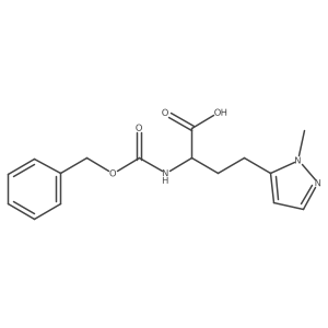 2-{[(benzyloxy)carbonyl]amino}-4-(1-methyl-1H-pyrazol-5-yl)butanoic acid Structure