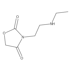 3-[2-(Ethylamino)ethyl]-1,3-oxazolidine-2,4-dione结构式