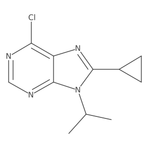 6-Chloro-8-cyclopropyl-9-isopropyl-9H-purine Structure