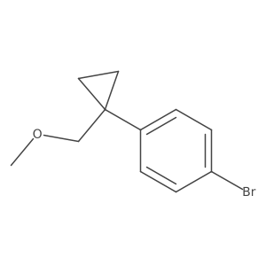 1-Bromo-4-[1-(methoxymethyl)cyclopropyl]benzene结构式