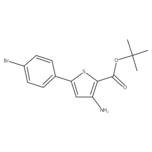 Tert-butyl 3-amino-5-(4-bromophenyl)thiophene-2-carboxylate Structure