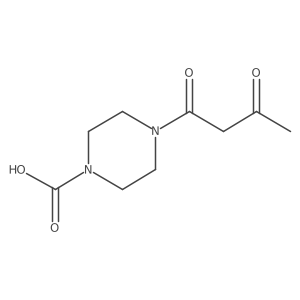 4-Acetoacetylpiperazine-1-carboxylic acid结构式