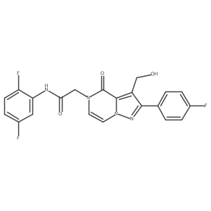 N-(2,5-Difluorophenyl)-2-[2-(4-fluorophenyl)-3-(hydroxymethyl)-4-oxo-4H,5H-pyrazolo[1,5-A]pyrazin-5-YL]acetamide Structure