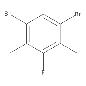1,5-Dibromo-3-fluoro-2,4-dimethylbenzene Structure