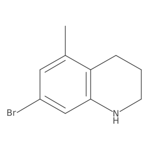 7-Bromo-5-methyl-1,2,3,4-tetrahydroquinoline结构式