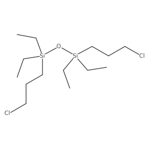 1,3-Bis(3-chloropropyl)-1,1,3,3-tetraethyldisiloxane Structure