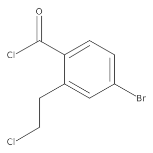 4-Bromo-2-(2-chloroethyl)benzoyl chloride结构式
