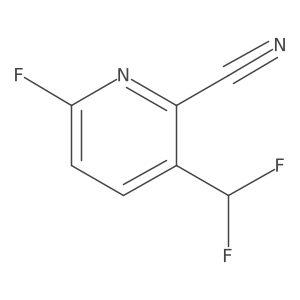 3-(Difluoromethyl)-6-fluoropicolinonitrile结构式