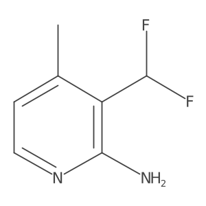 2-Pyridinamine, 3-(difluoromethyl)-4-methyl-结构式