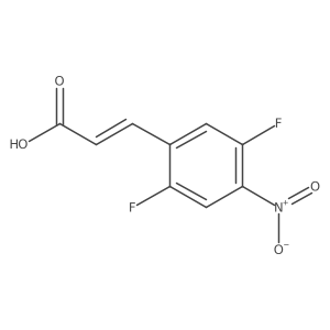 2,5-Difluoro-4-nitrocinnamic acid结构式