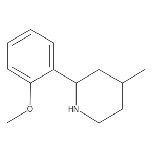 (2R,4S)-2-(2-methoxyphenyl)-4-methylpiperidine Structure